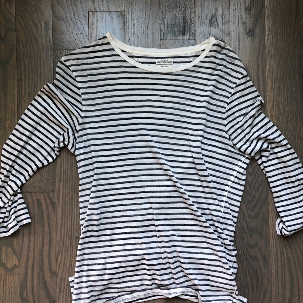 VINTAGE ALL SAINTS STRIPED 3/4 SLEEVE